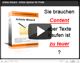 Article Wizard - deutscher Article Spinner