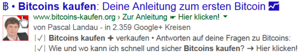 BreadCrumb Rich Snippets live in den SERPs